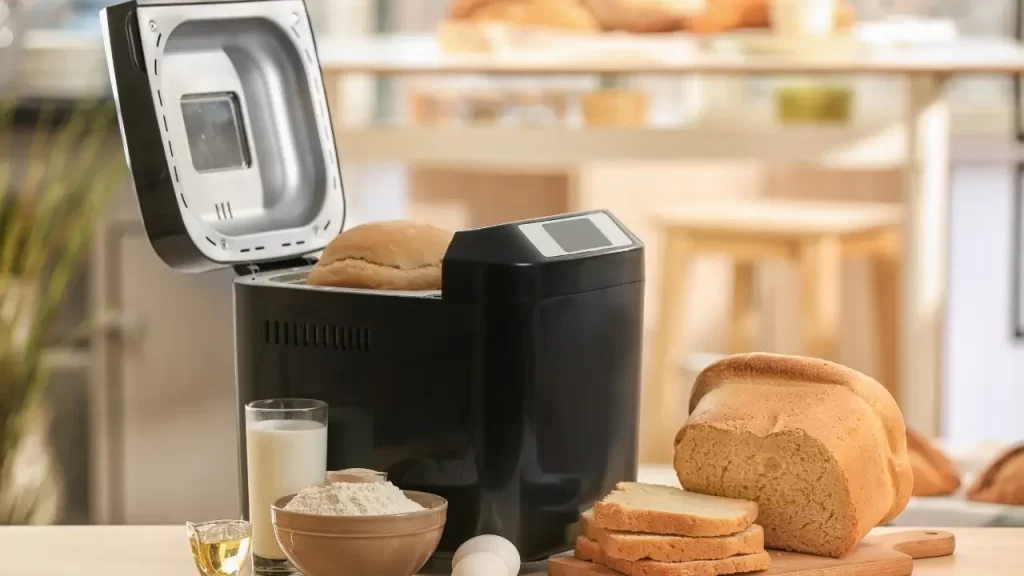 pão sem glúten caseiro na máquina de pão
